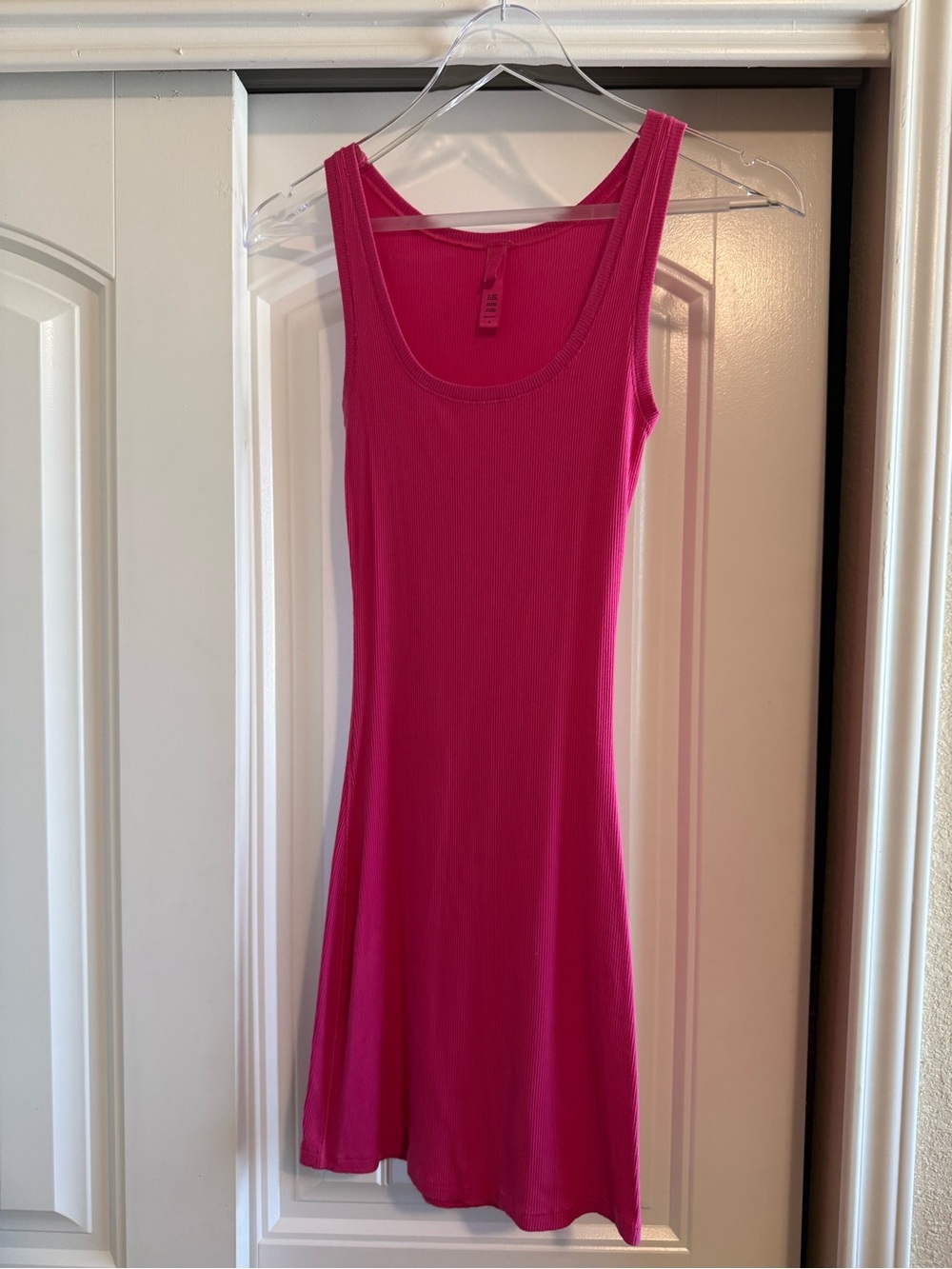 SKIMS Bright Pink Tank Dress